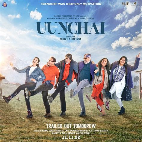 Watch popular Full HD Movies online in languages and genres like Hindi, Tamil, Telugu, Action, Romance, Comedy and more. . Uunchai movie online